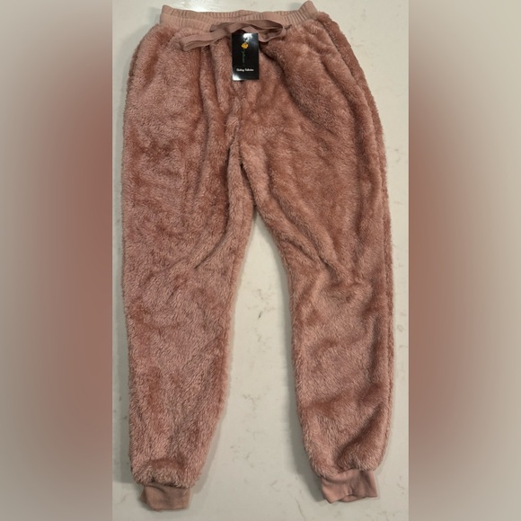 Cozy Kids' Fuzzy Pants - Pink - Picture 2 of 3
